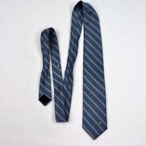 Vintage Lanvin Blue Striped Tie
